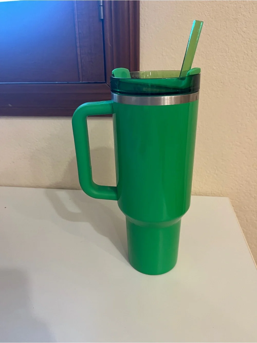 Starbucks x stanley Green Insulated Handle Travel Tumbler with Straw - Picture 2 of 6